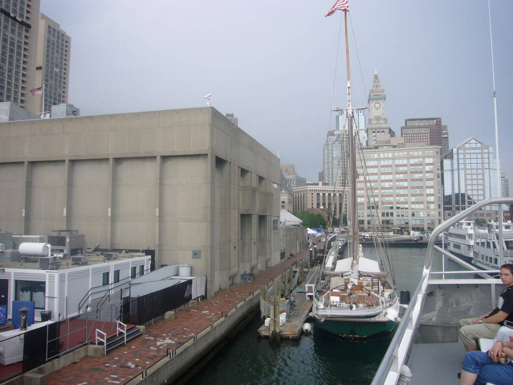 The New England Aquarium and the Custom House Tower, from the Whale Watch boat