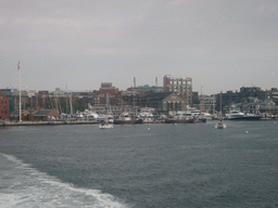 The harbour of Boston from the Whale Watch boat