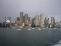 Skyline of Boston from the Whale Watch boat