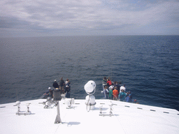 The front of the Whale Watch boat, from the upper deck