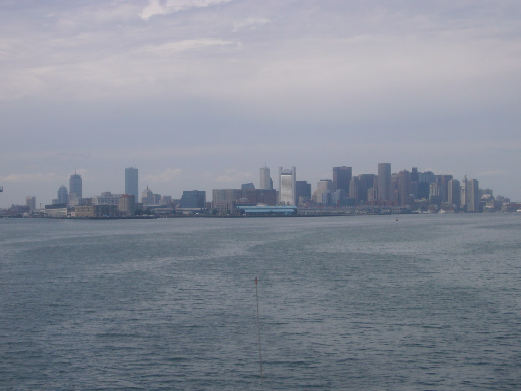 Skyline of Boston from the Whale Watch boat