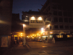 Gate of Chinatown, by night