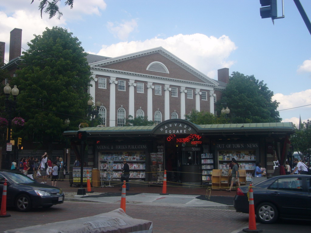 Harvard Square and the Lehman Dudley House, at Harvard