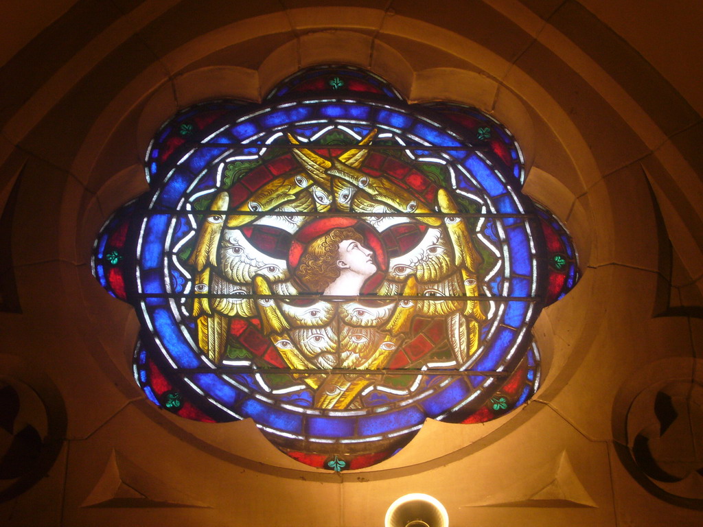 Stained glass window in the Old South Church