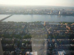 View from the Prudential Tower on the Back Bay, the Harvard Bridge, the Charles River and MIT