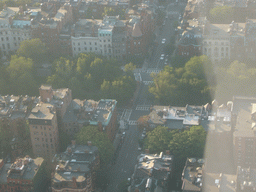 View from the Prudential Tower on the Commonwealth Mall and the Commonwealth Court Guest House hotel