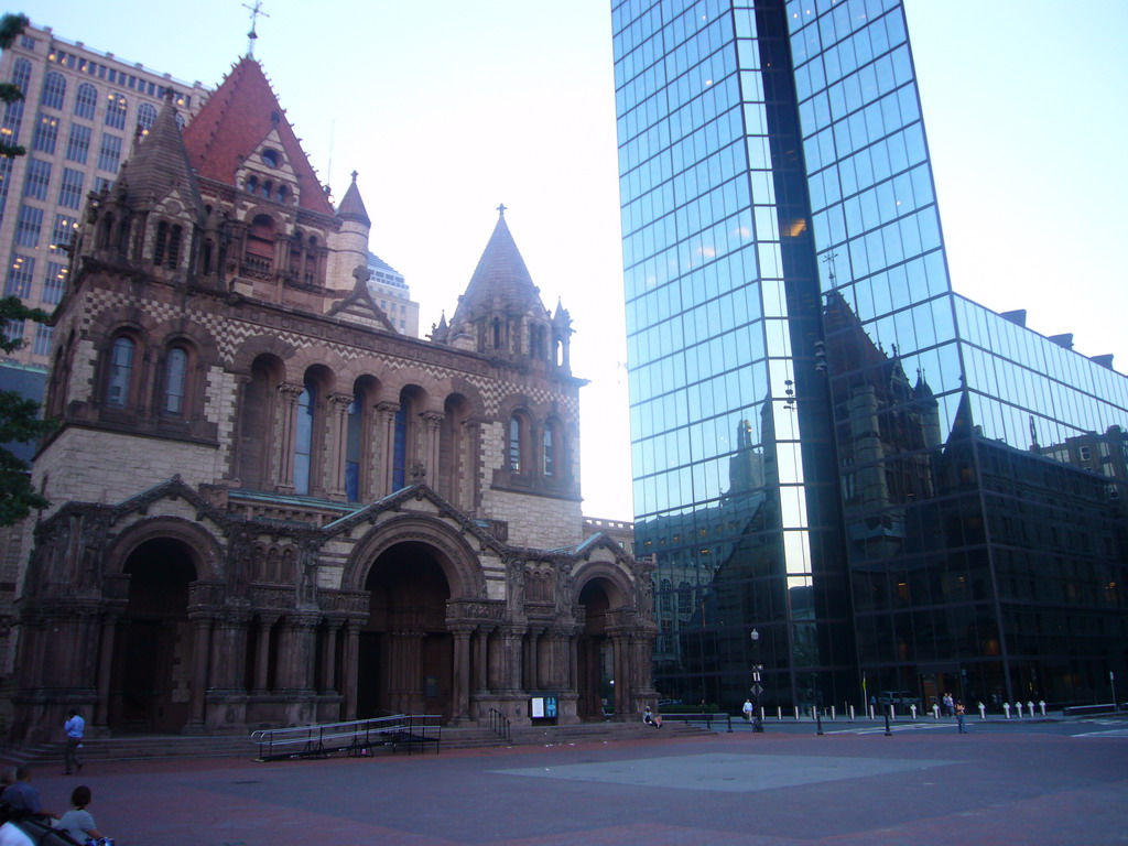 Trinity Church and the John Hancock Tower