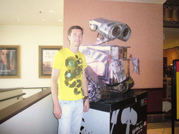 Tim with Wall-E at the AMC Loews Boston Common 19 theatre