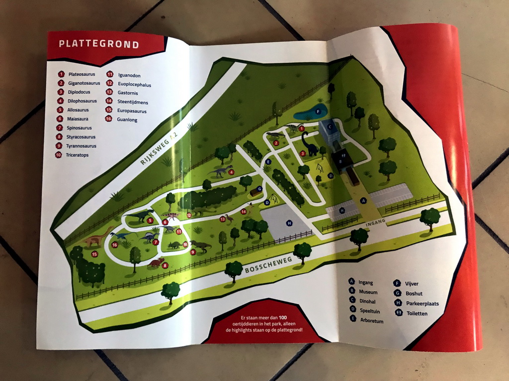 Map of the Oertijdmuseum