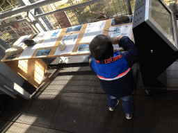 Max at the Middle Floor of the Dinohal building of the Oertijdmuseum