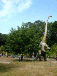 Statue of a Diplodocus in the Garden of the Oertijdmuseum