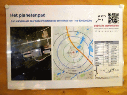 Information on the Planet Path at the walkway from the Lower Floor to the Upper Floor at the Museum Building of the Oertijdmuseum