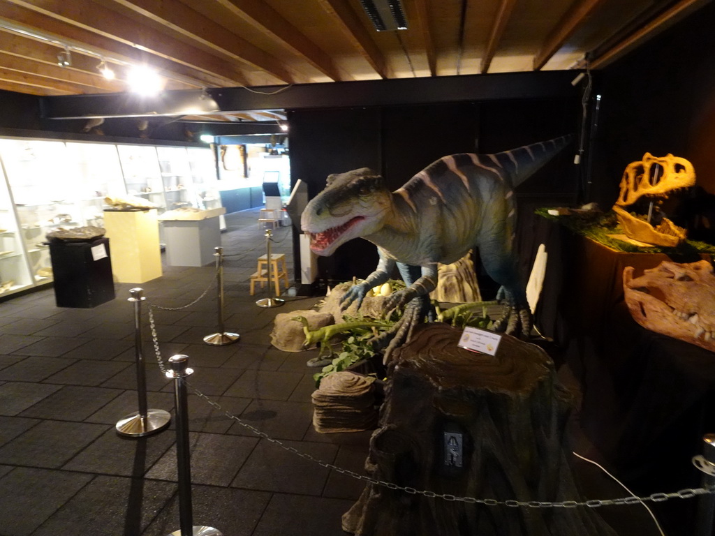 Statue of a Dinosaur at the Upper Floor of the Museum Building of the Oertijdmuseum