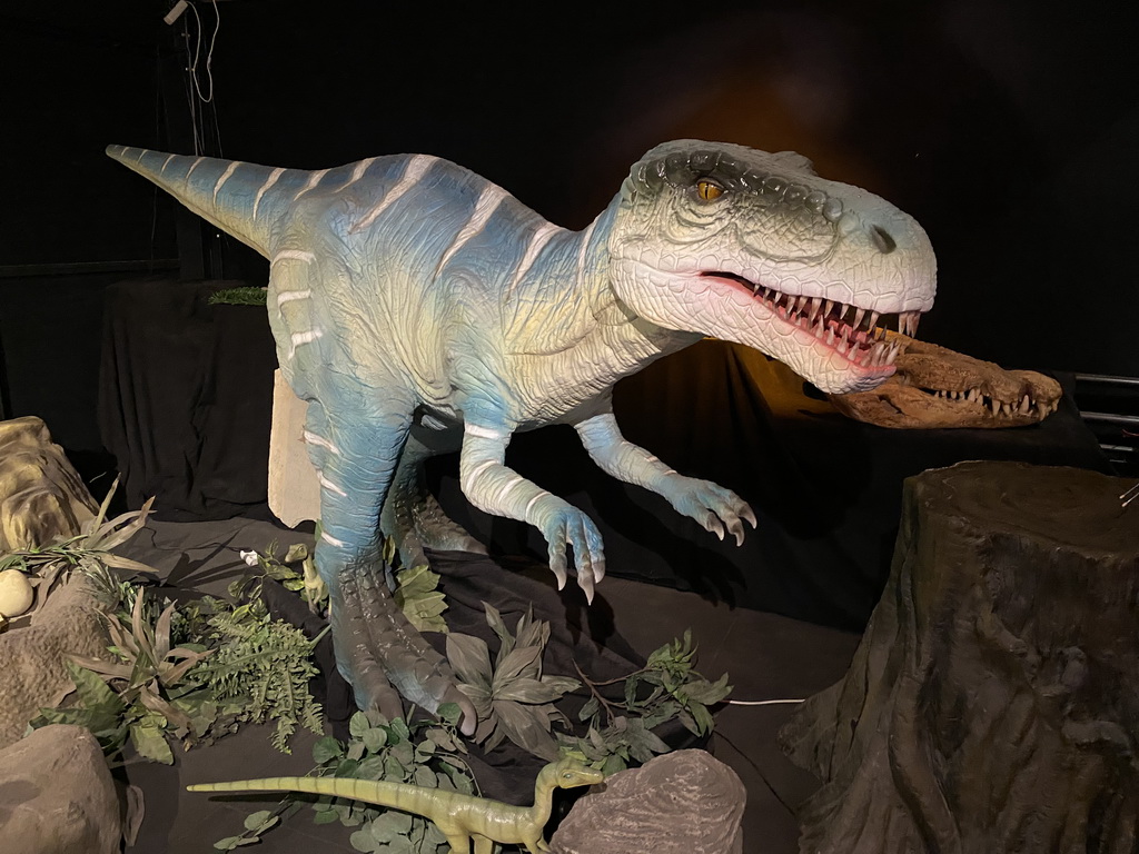 Dinosaur statue at the Upper Floor of the Museum Building of the Oertijdmuseum