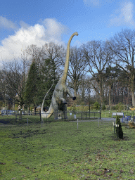 Diplodocus statue in the Garden of the Oertijdmuseum