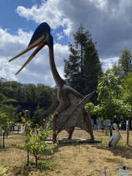 Statue of a Quetzalcoatlus in the Garden of the Oertijdmuseum