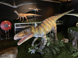 Statue of a Herrerasaurus at the Upper Floor of the Museum Building of the Oertijdmuseum