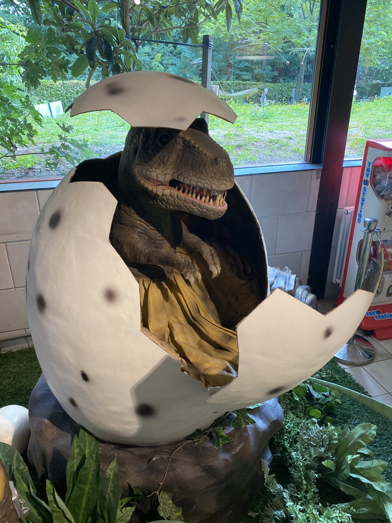 Dinosaur egg statue at the Lower Floor of the Museum building of the Oertijdmuseum