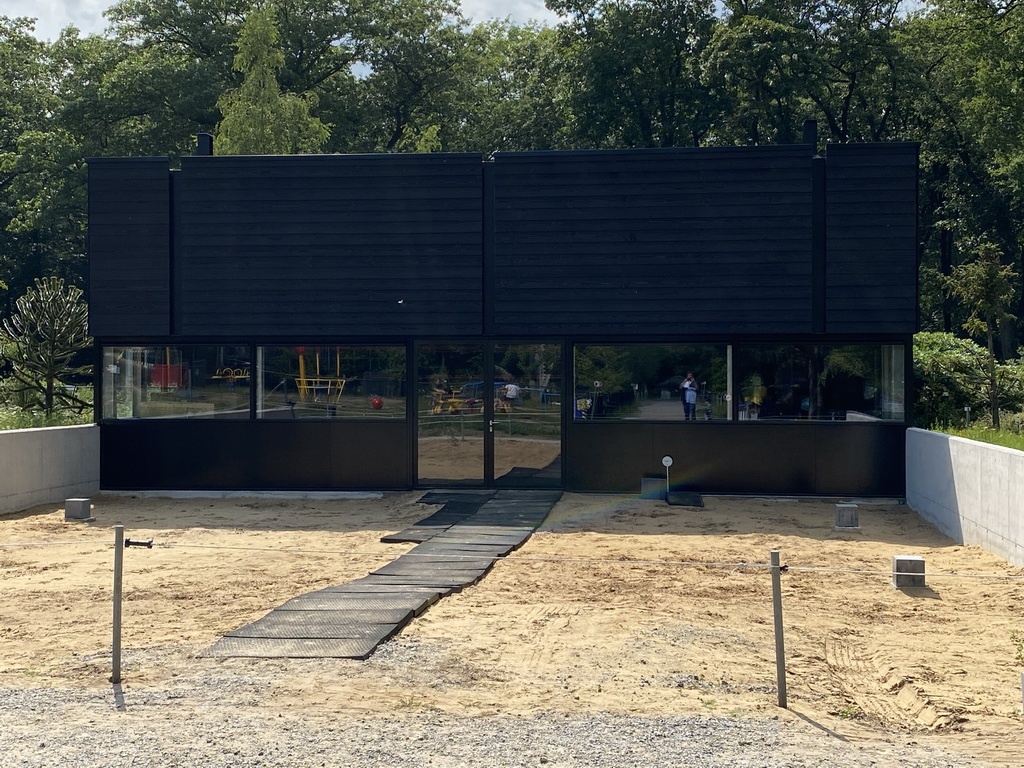 New building at the Oertijdmuseum, viewed from the garden, under construction