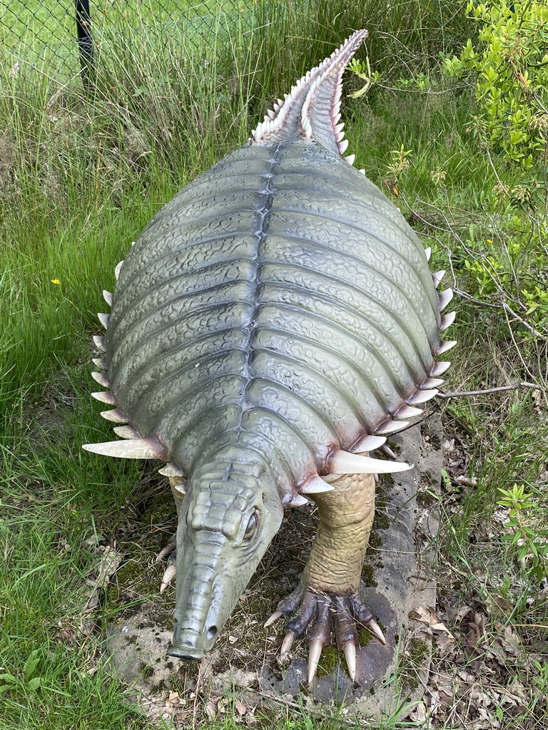 Statue of a Typothorax in the Garden of the Oertijdmuseum