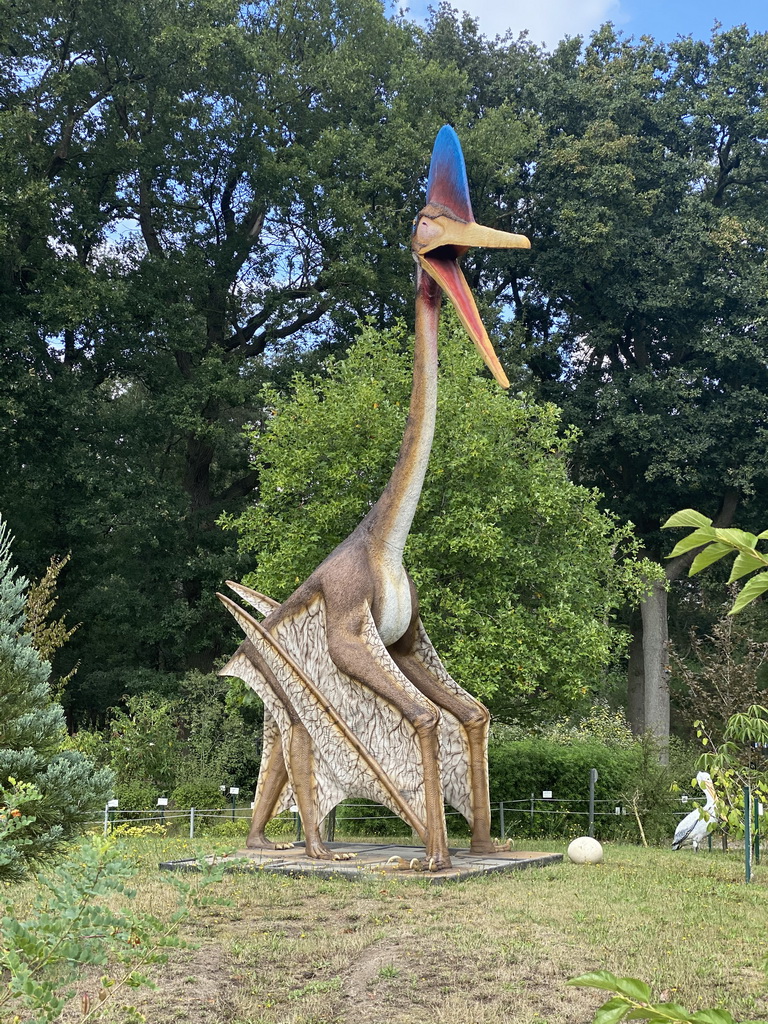 Quetzalcoatlus statue at the Garden of the Oertijdmuseum