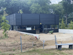 New building at the Oertijdmuseum, viewed from the garden, under construction