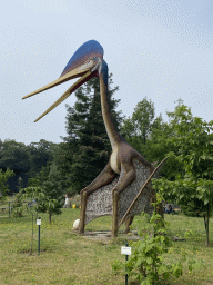 Statue of a Quetzalcoatlus in the Garden of the Oertijdmuseum