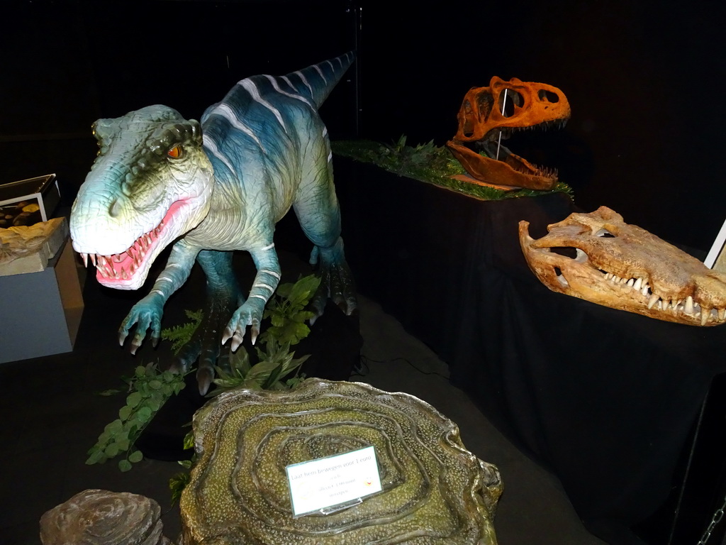 Statue of a Dinosaur at the Upper Floor of the Museum Building of the Oertijdmuseum