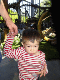 Max at the Lower Floor of the Dinohal building of the Oertijdmuseum