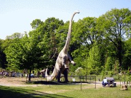 Statue of a Diplodocus in the Garden of the Oertijdmuseum