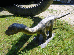 Statue of a young Diplodocus in the Garden of the Oertijdmuseum