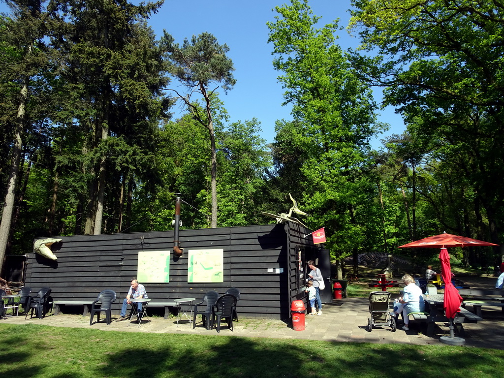 The Boshut restaurant in the Oertijdwoud forest of the Oertijdmuseum