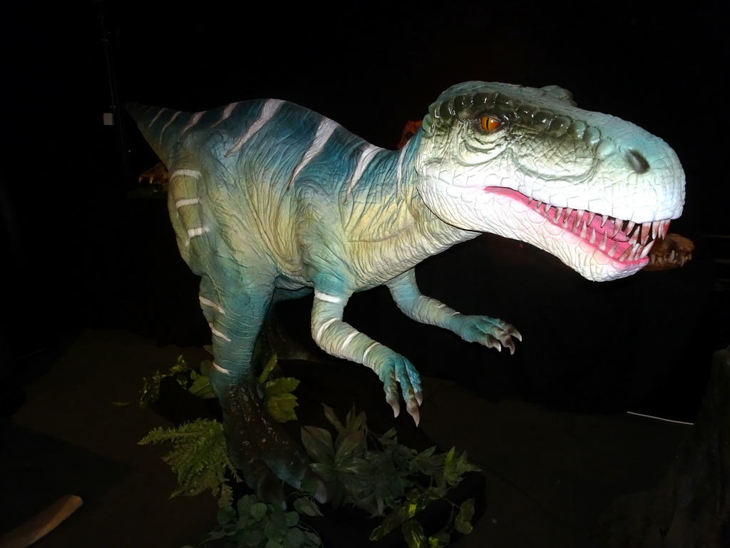 Statue of a dinosaur at the Upper Floor of the Museum Building of the Oertijdmuseum