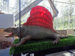 Statue of a Dimetrodon at the Lower Floor of the Dinohal building of the Oertijdmuseum