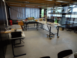 Interior of the paleontological laboratory at the Upper Floor of the Museum Building of the Oertijdmuseum