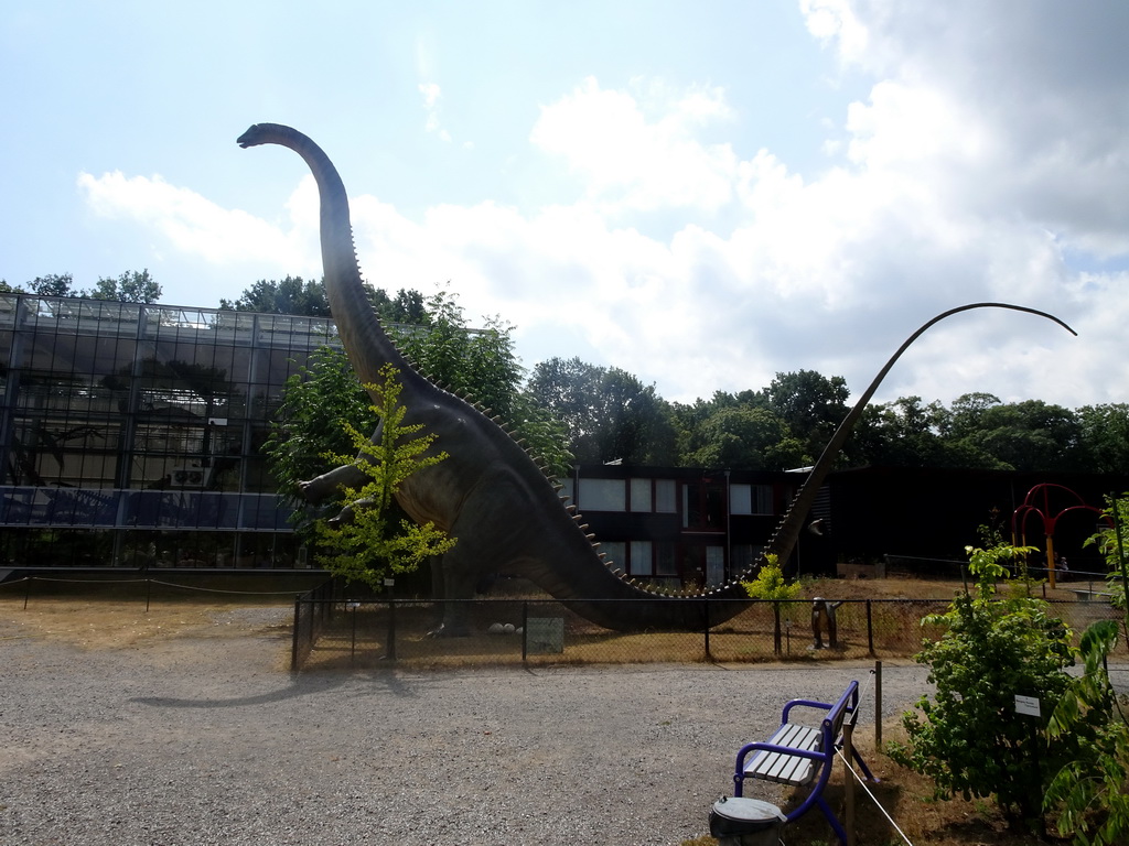 Statue of a Diplodocus in the Garden of the Oertijdmuseum