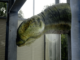 Statue of a Dinosaur head at the Upper Floor of the Dinohal building of the Oertijdmuseum