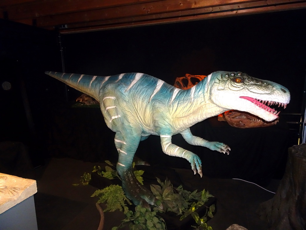 Statue of a Dinosaur at the Upper Floor of the Museum Building of the Oertijdmuseum