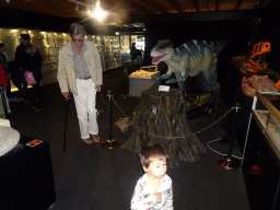 Max and his grandfather at the Upper Floor of the Museum Building of the Oertijdmuseum