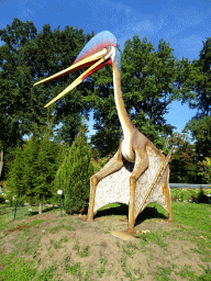 Statue of a Quetzalcoatlus in the Garden of the Oertijdmuseum