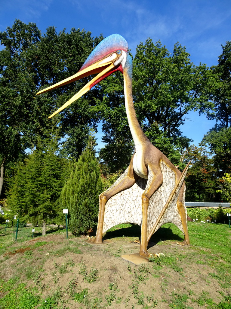 Statue of a Quetzalcoatlus in the Garden of the Oertijdmuseum