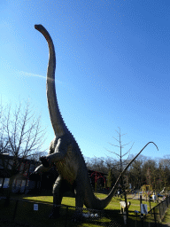 Statue of a Diplodocus in the Garden of the Oertijdmuseum