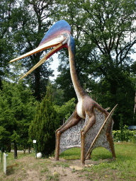 Statue of a Quetzalcoatlus in the Garden of the Oertijdmuseum