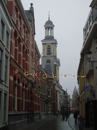 The Sint Janstraat street with the St. Antonius Cathedral