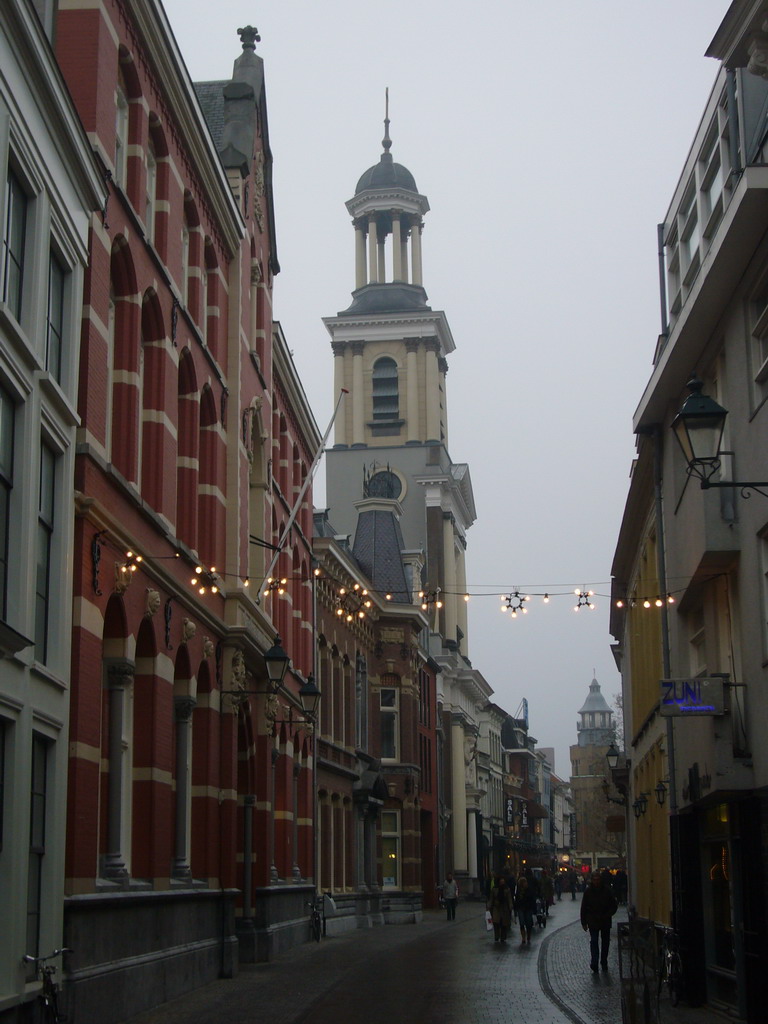 The Sint Janstraat street with the St. Antonius Cathedral