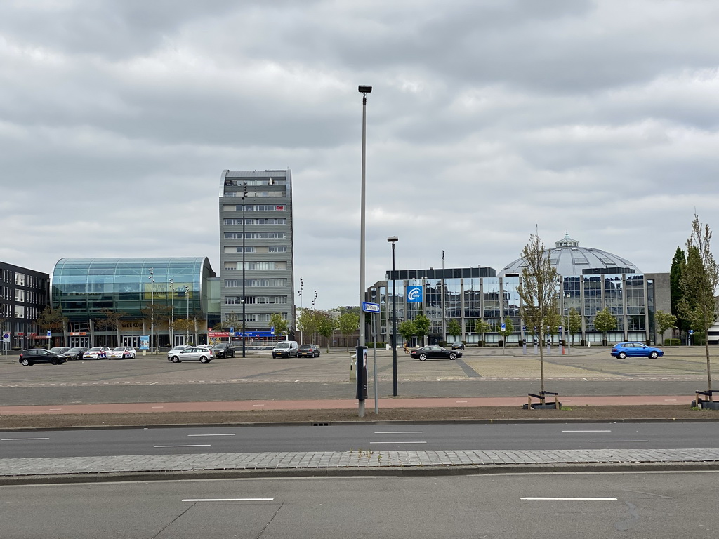 The Chasséveld square with the Turfschip building and the Koepelgevangenis building