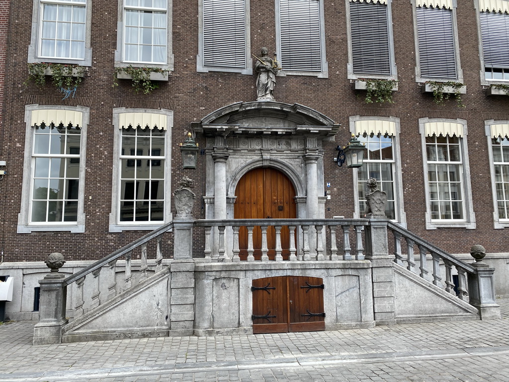 Staircase at the front of the City Hall at the Grote Markt Square