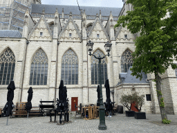 South side of the Grote Kerk church at the Kerkplein square, under renovation