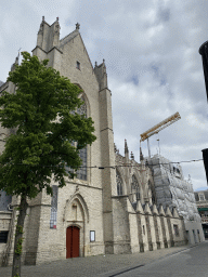 South side of the Grote Kerk church at the Kerkplein square, under renovation