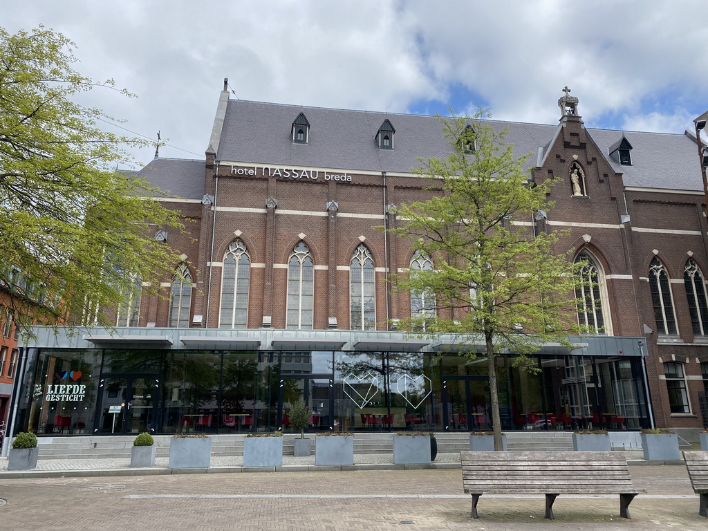 Southwest side of the Hotel Nassau at the Franciscanessenplein square